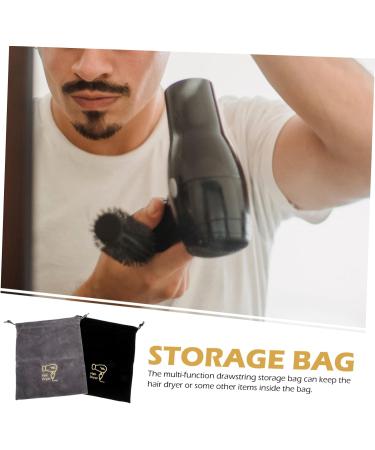 BIUDECO 2pcs Hair Dryer Bag Travel Hair Dryer Makeup Towels Black Hair Dryer Storage Pouches Cosmetic Bag - Buy Online on GoSupps.com