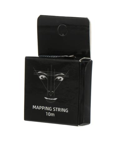 Beatifufu Brow Mapping Thread Ink Pattern Embroidery Thread Ruler Rotary Eyebrow Measuring Tool Eyebrow Mapping Ruler Draw a Line