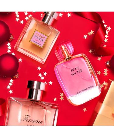 Jean Marc Paris Femme Noir Eau de Parfum Spray 100ml Women's Floriental Perfume 3.4 fl. oz notes of Strawberries Sweet Pink Rose and Vanilla - Buy Online on GoSupps.com