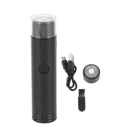 Mini Electric Trimmer Pocket USB Rechargeable Beard Trimmer Portable Clipper with Replaceable Cutter Head Brush Portable Shaver