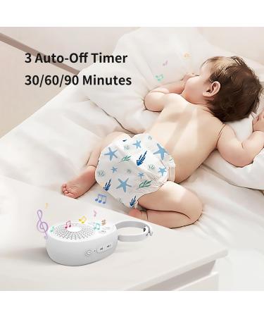 Portable White Noise Machine 1000mAh Liion Battery White Noise Sleep Sound Machine Builtin ABS 20 Home Sound Sources for Baby - Buy Online on GoSupps.com
