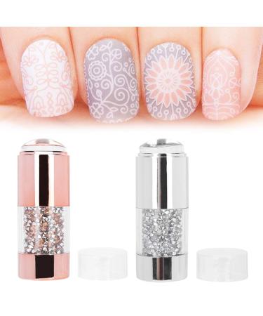 Professional Nail Art Stamper - Double Silicone Stamp for Women & Salon Use | Perfect Manicure Tool - Buy Online on GoSupps.com