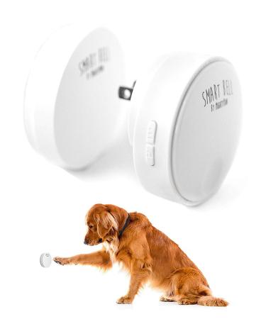 Mighty Paw Smart Bell 2.0, Dog Potty Communication Doorbell, Super-Light Press Button Doorbell 1 Activator White