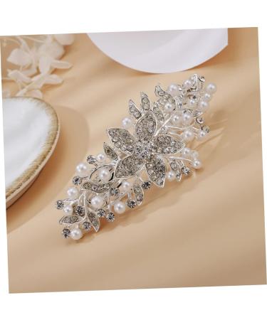 Gogogmee Rhinestone Hair Clip Flower Hair Clip Womens Hair Clips Hair Barrettes for Women Thick Hair Dipper Flower Hairpin Women Headdress Wedding Headpiece for Bride Hair Pin Rhinestones - Buy Online on GoSupps.com