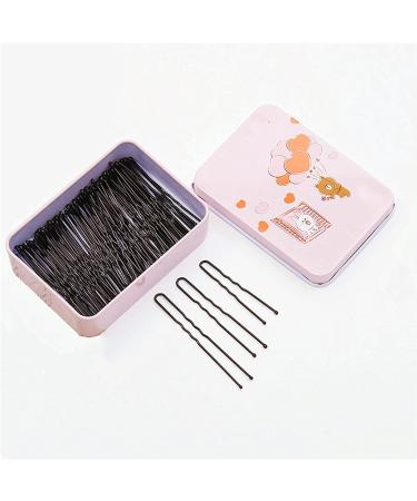 150pcs U Shaped Hair Pins Kit in 3 Sizes with Cute Case - Perfect for Ballet Bun & Hairdressing Salon - Black - Buy Online on GoSupps.com