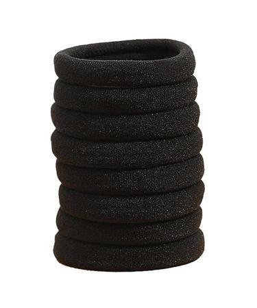 Black Hair Bands - Seamless Hair Tie Ponytail Holders Hair Elastic Bands Ponytail Holders Hair Scrunchies Comfortable For Women Girls