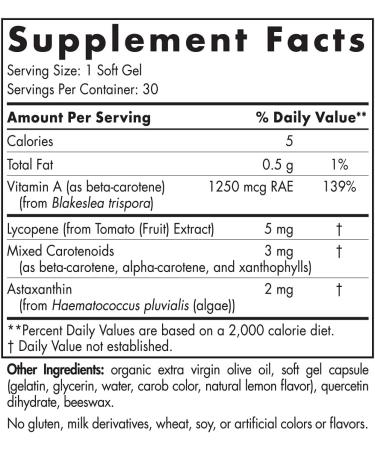 Nordic Naturals Vitamin A + Carotenoids - 30 Softgels for Vision & Skin Health - Buy Online on GoSupps.com