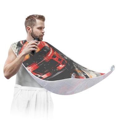 Beard Bib Apron Beard Hair Catcher for Men Shaving Fathers Day Anniversary Christmas Gifts for Dad Husband Beard Bib with 2 Suction Cups