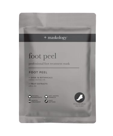 MASKOLOGY FOOT PEEL Professional Foot Treatment 40g | Exfoliating Foot Mask | 100% Plant Based | Hydrating | Foot Peel Mask with Botanical & Fruit Extracts |