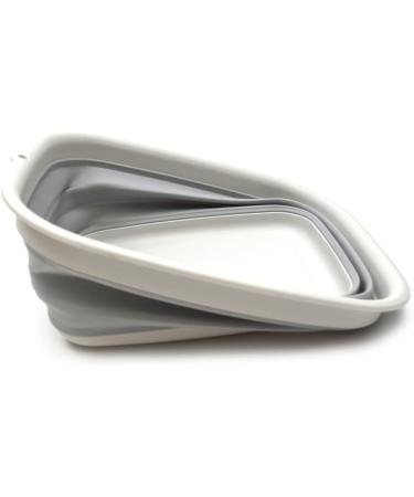 Sammart 9.45L Collapsible Tub Portable Dish Tub, Washing Basin - Space Saving Plastic Washtub (Grey M) - Buy Online on GoSupps.com