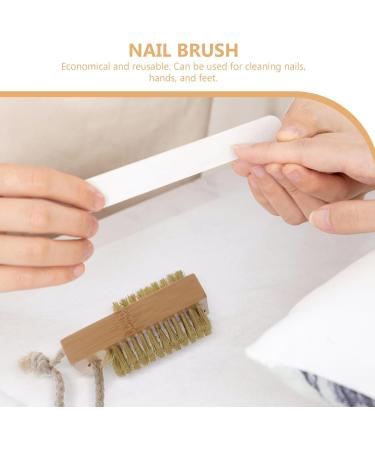 Beavorty Nail Cleaning Brush Handle Grip Fingernail Brush Nail Scrubbing Brush Manicure Pedicure Tool for Men Women - Buy Online on GoSupps.com