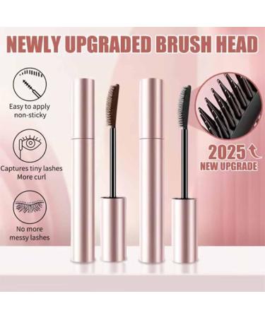 Gloryboom Mascara Glory Boom Mascara Waterproof Mascaras Black & Brown Duo for Lash Makeup Waterproof Sweatproof Long Lasting Non smudged 3D Lengthening and Curling Mascaras (Black) - Buy Online on GoSupps.com