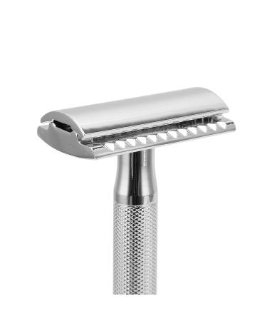 Long Handle Razor for Men - Comfortable Grip Zinc Alloy Manual Shaver | Stylish & Travel-Friendly - Buy Online on GoSupps.com