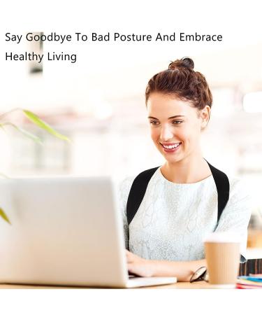 Adjustable Breathable Posture Corrector for Teens and Women | Upper Back Brace Support Straightener for 88-132 Lb | Corset Spine Support Belt for Pain Relief | Black - Buy Online on GoSupps.com