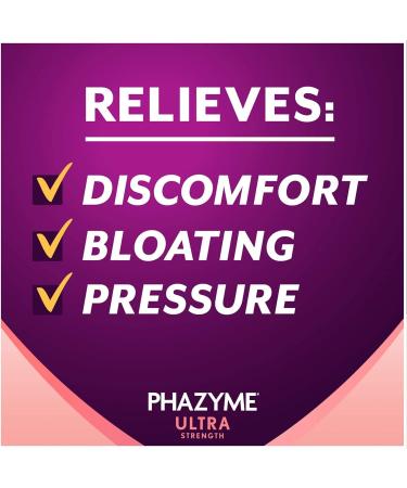 Phazyme Ultra Strength Gas & Bloating Relief Fast Gels - Pack of 2 | Fast-Acting Formula for Quick Relief - Buy Online on GoSupps.com