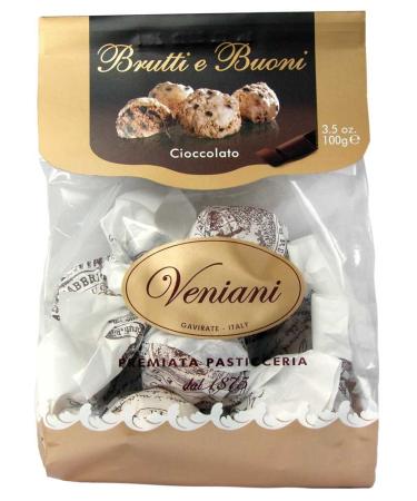 Brutti e Buoni hazelnut biscuits with dark chocolate
