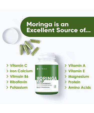 ORGANIC MORINGA LEAF Capsules 1200mg High Potency (2 x 600mg) for Liver Detox Cleanse Gut Health Gluten Free Non-GMO Vegan-Friendly Antioxidant Supplement -360 Capsules (3 pack) 360 count (Pack of 1) - Buy Online on GoSupps.com