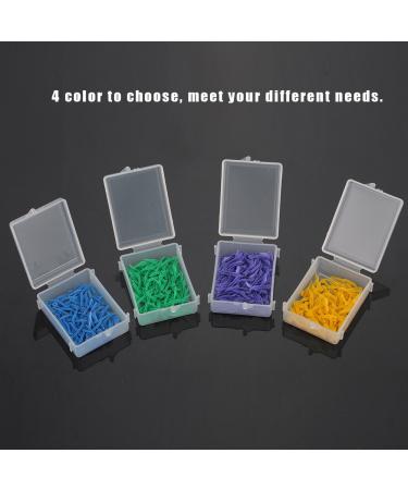 Disposable Dental Wedges 400 Pack - Wavy Poly Wedges with Holes 4 Colors & Sizes | International Shipping - Buy Online on GoSupps.com