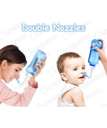300ml BPA-Free Nasal Shower Can - Effective Nose Cleaning & Rinsing for Cold & Allergy Relief for Adults & Children - Fast International Shipping - Buy Online on GoSupps.com