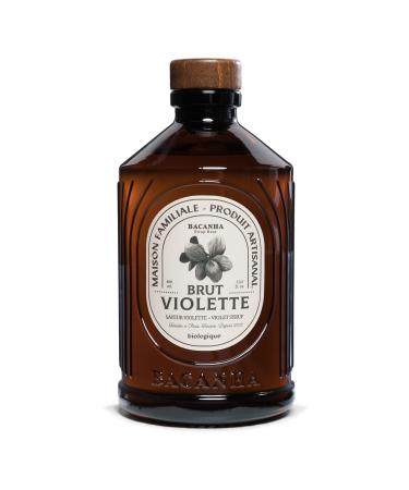 BACANHA - Raw Syrup - Violet Syrup - For Water, Aperitif, Cocktail, Lemonade and Ice Tea - 400 mL
