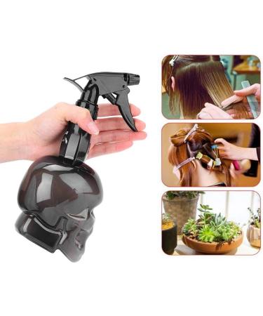 Spray Bottle Bottle Water for Barber Skull Shape 250ml Vintage Hairdressing Spray Mist Empty Water Bottle Sprayer Salon Barber Tools for Hair Styling Plants Pets Home Clean (Black) - Buy Online on GoSupps.com