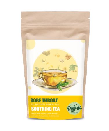 Valever Sore Throat Tea - 20 Tea-Bag Healthy Natural Tea for Soothing Cough