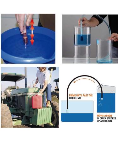 Sukudon Self-Priming Hose Siphon Pump for Gas/Gasoline/Fuel Water - Transfer Pumping Pipe for Easy Automatic Shaker Siphon - Buy Online on GoSupps.com
