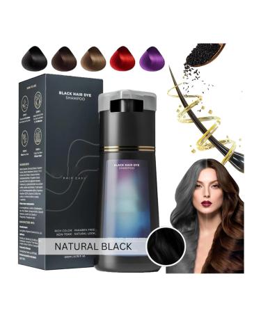 Shampoing colorant pour cheveux shampooing instantan 3 en 1 soin des cheveux shampooings teinture instantan e shampooings noirs pour couvrir les cheveux (noir)