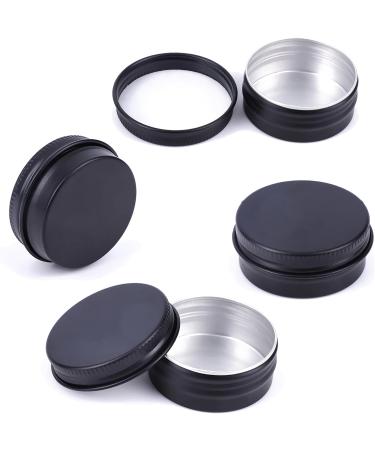 Lusdoly 20pcs 15ml Black Aluminum Cream Cans - Empty Screw Top Boxes with Spatula for Cosmetics - Buy Online on GoSupps.com