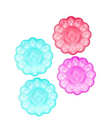 Yardenfun 4pcs Color Carrier Kitchen Cooker Easter Dish Fridge Keeping Fish Party Round Reusable Holder