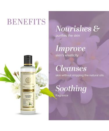 Herbal Jasmine & Moringa Body Wash Moisturizing Natural Shower Gel Gentle Cleansing Body Wash for Dry & Sensitive Skin Refreshing Floral Scent Sulfate-Free Daily Bath Cleanser - Buy Online on GoSupps.com