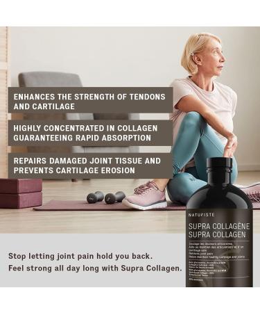 Supra-Collagen- 5000mg - Extra strong formula - Hydrolized collagen - Chondroitin and MSM - Collagen liquid skin - Glucosamine for joints - Liquid collagen supplements - Inflammation supplements - 500ml - Buy Online on GoSupps.com