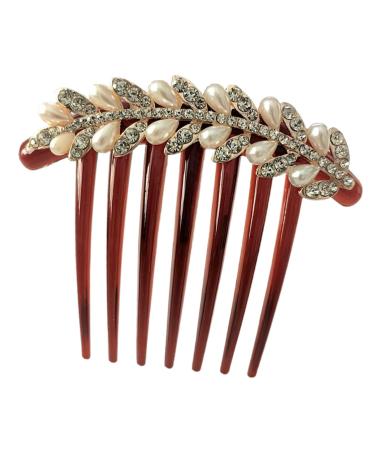 Ipetboom Rhinestone Hair Clip Bridal Hair Comb Hair Styling Accessories Bridal Hair Jewelry Wedding Hair Comb Aesthetic Hair Accessories Hair Pin South Korea Bride Alloy Hair up