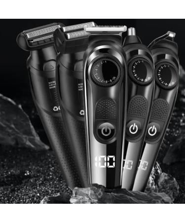 Multifunctional Hair Clippers for Men | 5-in-1 Electric Shaver & Nose Hair Trimmer Set - International Shipping - Buy Online on GoSupps.com