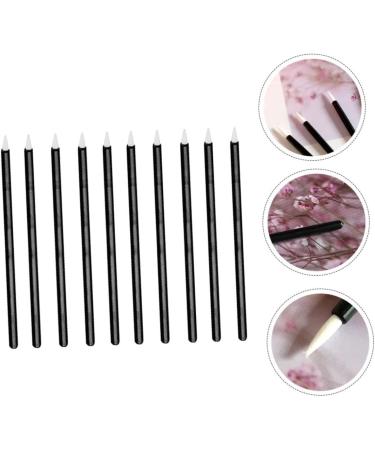 SOESFOUFU 100pcs Disposable Eyeliner Makeup Brush Applicator Eyeliner Brush Head Black Artificial Fiber - Buy Online on GoSupps.com