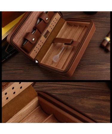 Humidors Barware Portable Cigar Bag Cigar Travel Party Portable Cigar Bag Cigar Mellow Bag Natural Cedar Wood Cooking Dining Brown 20*13*8cm - Buy Online on GoSupps.com