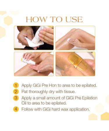GiGi Pre Epilation Oil 4 fl oz - Soybean & Grape Seed Oils | Pack of 1 - Buy Online on GoSupps.com