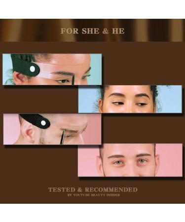 Eyebrow Stamp Stencil Kit with 12 Brow Stencils - Reusable for Fuller Natural Brows - Buy Online on GoSupps.com