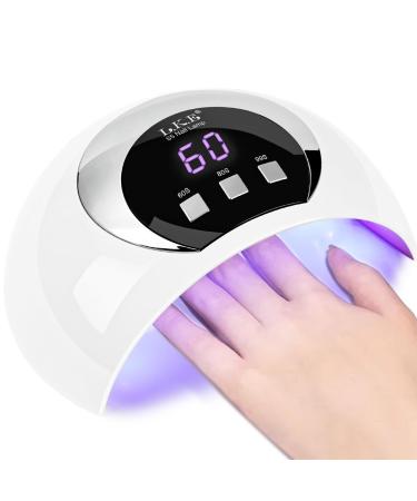 Wisdompark LED UV Light for Nails 54W UV LED Nail Lamp with Automatic Sensor/3 Timers Professional Curing Lamp for Gel Polish Nail Dryer Nail Art Tools