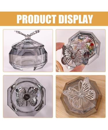 FOMIYES Nail Art Glass Cup Crystal Acrylic Nail Dappen Dish Cup Manicure Nail Dish Monomer Bowl Manicure Glass Cup Nail Liquid Cup with Metal Lid - Buy Online on GoSupps.com