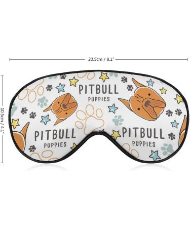 Pitbull Dog Breed Collection Sleep Mask Adjustable Women s Eye Shades with Elastic Strap Perfect for Travel & Relaxation - Buy Online on GoSupps.com