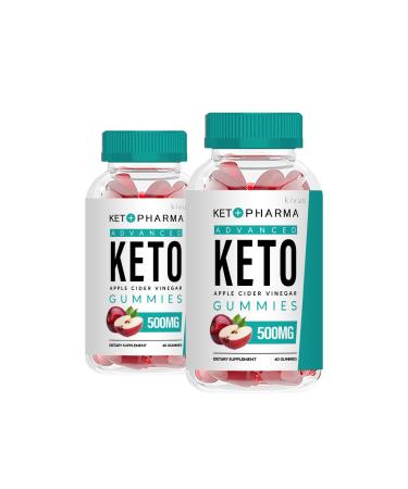 Keto Pharma Gummies - Keto Pharma Advanced Keto ACV Gummies (2 Pack 120 Gummies)