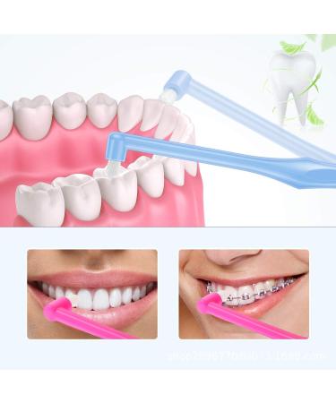 Soft Conical Toothbrush - Compact Interdental Cleaning Brush Set (8 Pieces 4 Colors) | International Shipping Available - Buy Online on GoSupps.com