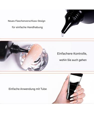  Generisch Nail Gel - 30ml - Rhinestone Modeling Glue - For Decoration - DIY Modeling Gel for Nail Engraving - For Women Girls Beauty Salons Weddings Home Use Long Lasting - Buy Online on GoSupps.com