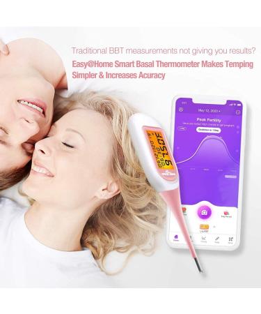 EasyHome Smart Basal Thermometer with Large Backlit Screen | FSA Eligible | Period Tracker with Premom App | Accurate Fertility Prediction #EBT-300 - Buy Online on GoSupps.com