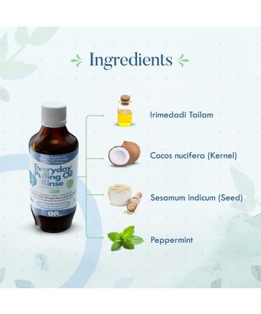 UpOne Whitening Oil Pulling Rinse - 25+ Herb Oil Blend Alcohol-Free Ayurvedic Formula for Teeth Whitening Fresh Mint Flavor Bad Breath Eliminator - 8 fl. oz | Shop Now - Buy Online on GoSupps.com