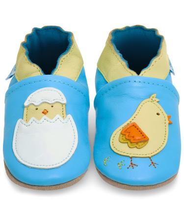 Baby Shoes with Soft Sole - Baby Girl Shoes - Baby Boy Shoes - Leather Toddler Shoes - Baby Walking Shoes 12-18 Months Chick