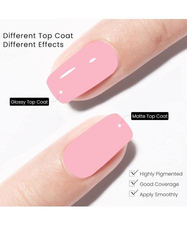 MAYCHAO 15ML Pink Gel Nail Polish 1Pc Soft Pink Gel Polish Soak Off UV LED Nail Polish Nail Art Starter Manicure Salon DIY at Home 0.5 OZ - Buy Online on GoSupps.com