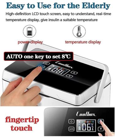 Portable Insulin Cool Box Insulin Cool Box Cooler Bag Insulin Fridge for Medication Diabetic Bag car Fridge Electric 0-18 Adjustable for Travel car Family 2 Battery - Buy Online on GoSupps.com