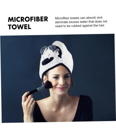 MAGICLULU 3 Pcs Coral Fleece Dry Hair Hat Women's White Quick Dry Turban Hat - Buy Online on GoSupps.com